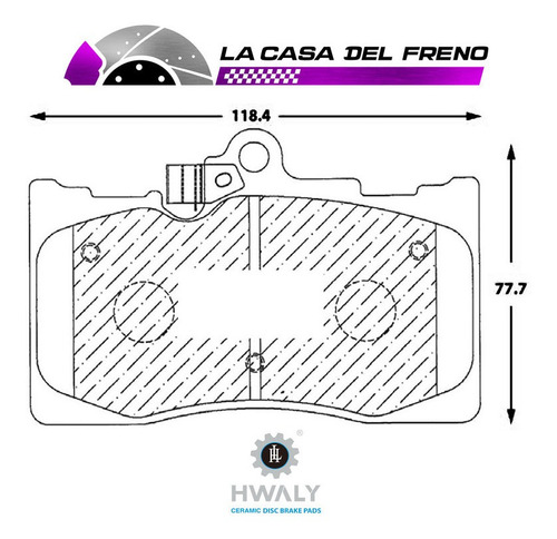 Pastilla Freno Del Toyota Crown Athlete 3.5 2005 2gr Egrs184 Foto 3