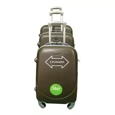 Mala De Viagem Pequena Expander Giro 360° 8kg Marron