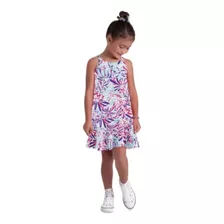 Vestido Juvenil Estampado Mescla Brandili