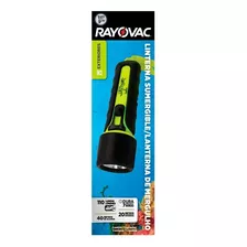 Lanterna Led Submersível Rayovac 100 Lúmens 20 Metros 4aa, Cor Da Lanterna Amarela E Preta, Cor Da Luz Do Dia