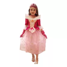 Aurora Vestido De Princesa,disfraz De Fiesta O Cosplay, Cumpleaños Para Niños Halloween Vestir Con Accesorios