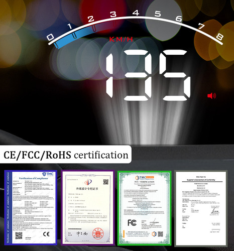 Proyector De Parabrisas Obd2 Smart Gauge, Velocmetro, Hud M Foto 8