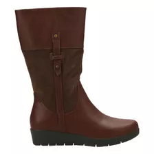 Bota Mujer Cuero Bruno Rossi Bf016 Cafe 