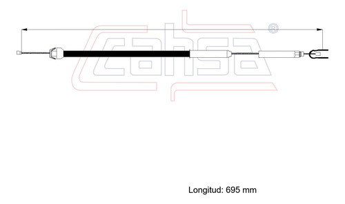 Cable Acelerador Para Dodge D250 1984 5.9l Cahsa Foto 2