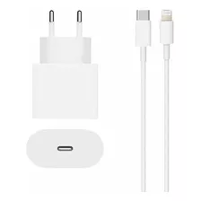 Kit Carregador Completo Para iPhone, Fonte + Usb C