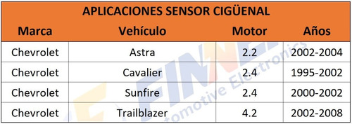 Sensor Cigeal Chevrolet Trailblazer Astra Cavalier Sunfire Foto 5