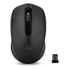 Mouse Inalambrico De Oficina Para Pc | Negro / Rii