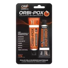 Cola Epóxi Araldite Orbi 40g Orbi-pox 10 Minutos 24 Pares