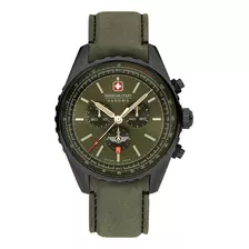 Reloj Swiss Military Smwgc0000340 Para Hombre Cronografo Color De La Malla Oliva Color Del Bisel Verde Musgo Color Del Fondo Oliva