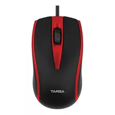 Mouse Usb Optico Targa Tg-m50 Rojo 1200dpi Cable 1.35mts