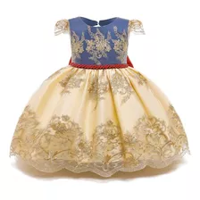 Vestido De Princesa Con Flores Para Niñas Pequeñas, Vestido