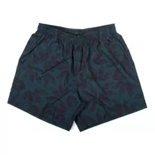 Short Estampado Verde Escuro Ogochi Super Confortável