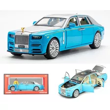 Carro De Metal Em Miniatura Rolls Royce Phantom Com Luzes E