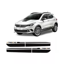 Kit Adesivo Faixa Fiat Argo Trekking Lateral Portas 