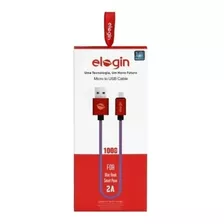 Cabo Usb Micro V8 Ct02 - Elogin 2a 1m