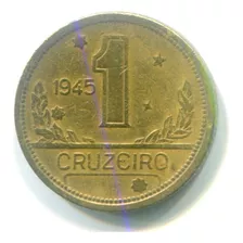 Moeda Do Brasil 1 Cruzeiro 1945 Brze S/sigl - V227c - L.592