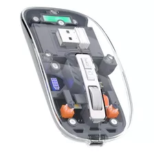 Mouse Inalambrico Rechargeable Transparente Bluetooth 2.4 G
