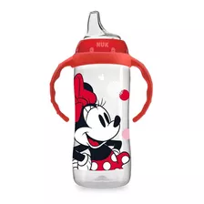 Tetero De Entrenamiento Nuk Minnie - Mickey 10 Oz Silicona Color Rojo