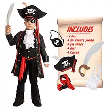 Spooktacular Creations Child Boy Disfraz De Pirata (3t (3-4y