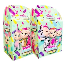 25 Cajas Dulceros Personajes Fiesta Carton Aguinaldos Bolo