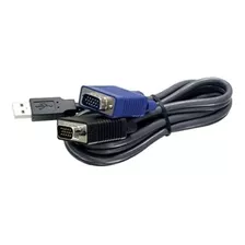 2 X 1 Cable Kvm 1.8m Ultra Vga Usb Hd15 Macho A Vga Vga Usb