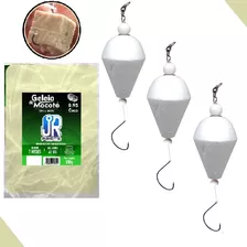 Kit Boia Pão Pesca 3 Unidades + Mocotó Isca Pescaria Anzol