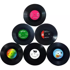 6pcs Retro De Discos Cd Posavasos Vinilo Disco Posavasos