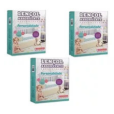 Kit 3 Lençol Absorvente P/ Desfralde Personalidade 80x60cm