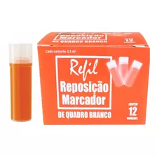 Refil Recarga Para Marcador De Quadro Branco Caixa C/ 12 Un. Cor Da Tinta Larannja