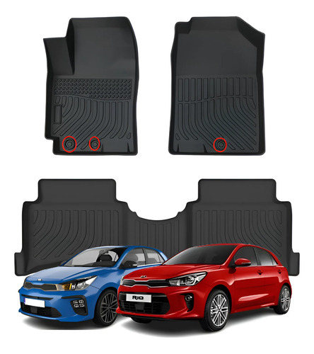 Cubre Pisos Calce Perfecto Kia Rio - 3 Piezas