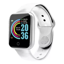 Reloj Smartwatch Nictom Nt04 Inteligente Ritmo Cardiaco Notificaciones Color Blanco Sumergible Bluetooth