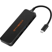 Gt Media Adaptador De Concentrador Usb-c Con Puerto De Carga