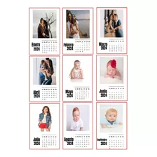 Calendario Polaroid Editable Kit Imprimible