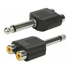 Adaptador P10 Mono Para 2 Rca