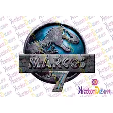 Logo Personalizado Con Tu Nombre De Jurassic Park