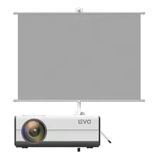 Proyector Led Portátil Pl05 + Telón 60 Pulgadas Levo