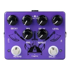 Pedal De Efeito Caline Ragnarok Reverb Delay Cp-80 Violeta