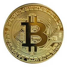Moneda Bitcoin Física Dorada Colección Conmemorativa