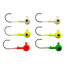 Señuelo Maruri 6 Unidades Jigs Cabeza Plomada 15gr De Metal