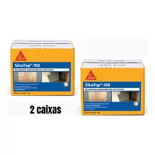 Kit 2 Uni. Sikatop 100 Caixa 18kg Impermeabilizante 