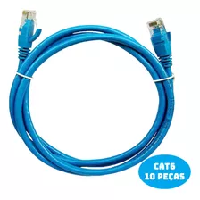 Line Cord Cat6 Azul 0,5mt Certifica Cabo De Rede Fluke Telec