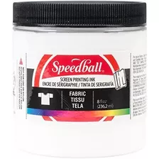 Pantalla Speedball Tela Tinta De Impresión, De 8 Onzas, Blan
