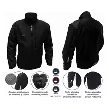 Campera Moto Soft Shell Protecciones Hifly Termica Gama Rpm