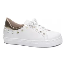 Tenis Branco Feminino Leve Confortável Uso Casual 