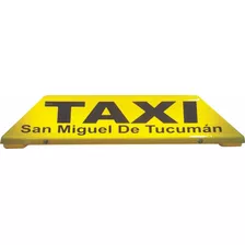 Cartel Taxi 55 Cm Amarillo Personalizado Led Somos Fábrica