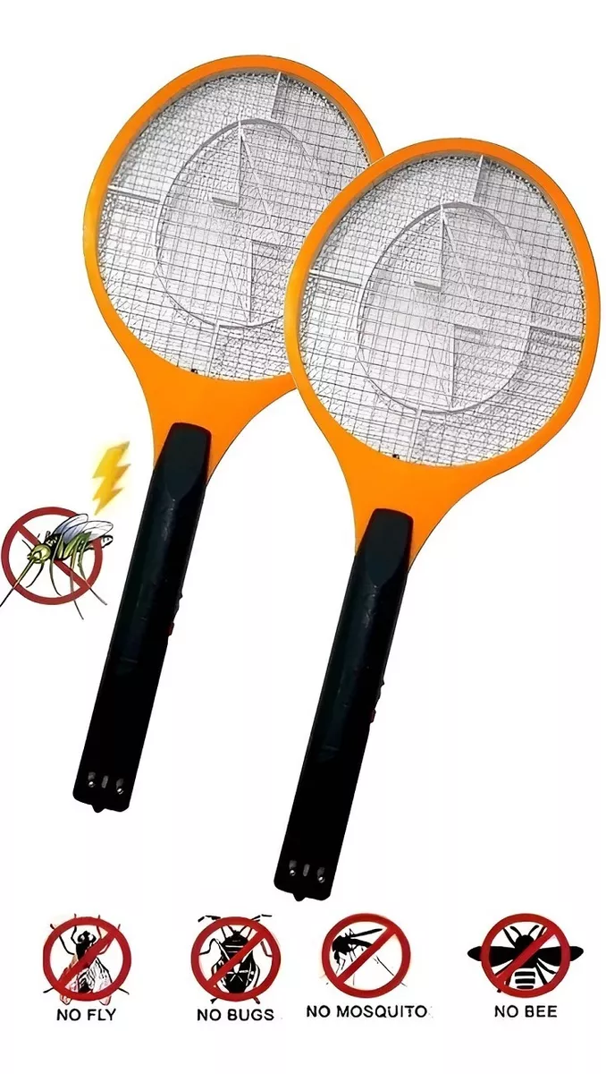 X2 Raqueta Mata Moscas Eléctrico Matamoscas Mosquitos