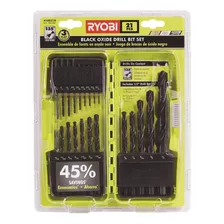 Ryobi A10d21d - Juego De Brocas De Oxido Negro 21 Piezas 