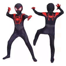 Fantasia Spiderman Luxo Infantil Preto E Vermelho