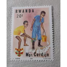 Sello - Ruanda - 1983 Centenario Del Nacimiento Del Cardenal