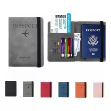 Porta Pasaporte Documentos Funda Protectora Viaje Con Rfid C